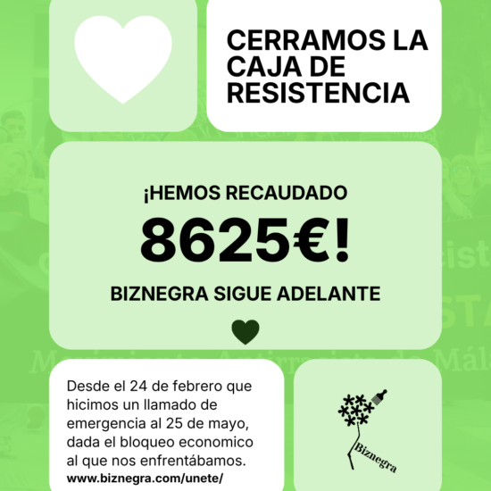 Caja de resistencia: Biznegra avanza con raíces más fuertes